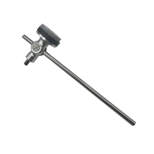 Baoblaze Einzelpedal-Hammertrommel und Hammerstock, praktisches Trommelhammer-Zubehör für Schlaginstrumente, Zubehörteil, Schlagzeug-Set, Silber von Baoblaze