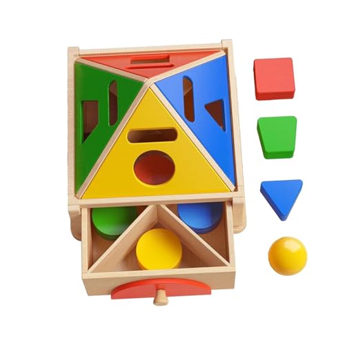 Baoblaze Farb- und Formsortierspielzeug, Farb- und Formsortierbox, Kreativität, geometrisches Matching-Block-Sortierungs-Matching-Spielzeug für Kinder von Baoblaze