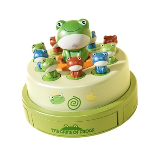 Baoblaze Frosch-Hüpfbrettspiel, Fangen, Musikspiele, Interaktionsspiel, Familienspiel, Vorschulspielzeug für Kinder im Alter von 4–6 Jahren, von Baoblaze