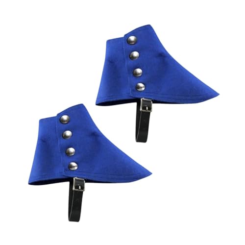 Baoblaze Gangster Gamaschen Party Gothic 20er Jahre Männer Geschenk Kostüm Mittelalter Piraten Stiefelüberzüge, Blau von Baoblaze