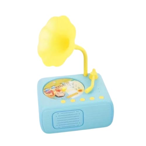 Baoblaze Grammophon für Kinder, Phonograph, tragbares sensorisches Spielzeug, Geschichtenerzählspielzeug, Trendiger Musik-Player für Jungen und Mädchen , Blau von Baoblaze