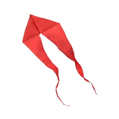 Baoblaze Großes Wellendelta Kite Outdoor -Spielzeug 21,3 Fuß 650 cm Faltbare, tränenfeste geisterförmige Drachenfliegzeug für Garten Kinder Erwachsene, Rot von Baoblaze