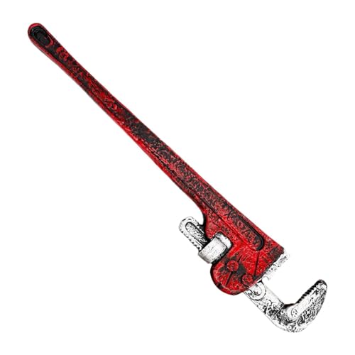 Baoblaze Halloween-Rohrzange, Kostüm-Schraubenschlüssel, Spielzeug, tragbares Theater, gruseliges Thema, Zubehör, Cosplay-Requisite, Rot Silber Baoblaze Halloween-Rohrzange, Kostüm-Schraubenschlüssel, Spielzeug, tragbares Theater, gruseliges Thema, Zubehör, Cosplay-Requisite, Rot Silber von Baoblaze