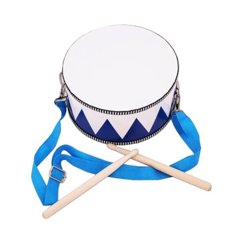 Baoblaze Handtrommel mit Trommelstock, interaktives Spielzeug, robuste Geschenke, Musikinstrument, vielseitig einsetzbar für den Kindergarten, Square Juggling, Blau von Baoblaze