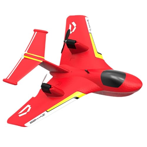 Baoblaze Hobby-RC-Flugzeug, RC-Fighter mit Starrflügeln, sofort einsatzbereit, einfach zu steuern, ferngesteuertes Schaumstoff-RC-Flugzeug, Segelflugzeug für, ROT von Baoblaze