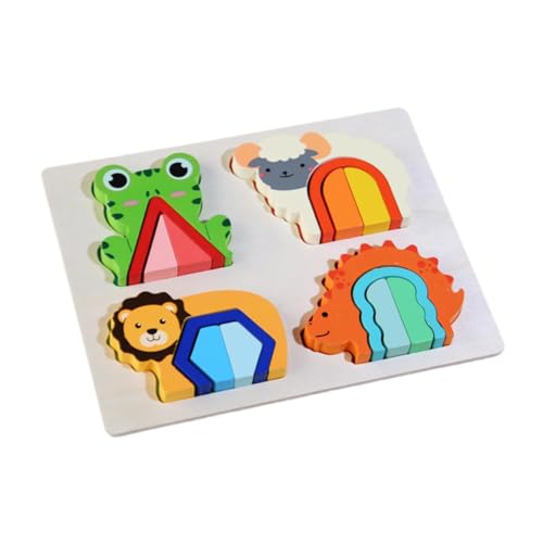 Baoblaze Holzpuzzle, Lernpuzzle, Spielzeug für Kleinkinder, Puzzle, Holzspielzeug, Frühlernspielzeug, Montessori für Babys, Kinder, Kleinkinder, Tier von Baoblaze