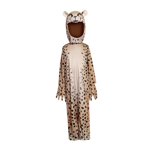 Baoblaze Kinder Cheetah Kostüm lustiges süßes Outfit für Karnevalsurlaubsrollenspiele Masquerade, L von Baoblaze