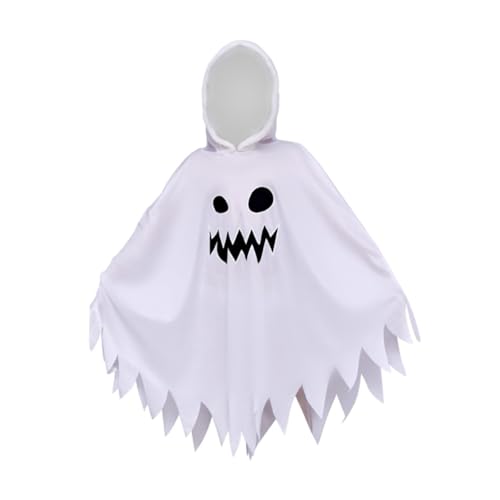 Baoblaze Kinder Halloween Cosplay Umhang Cape Robuste Weiche Kostüme für Abschlussball Ostern Halloween, Weiß von Baoblaze