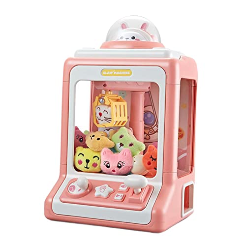 Baoblaze Mini Klauenmaschine für Kinder, Claw Machine mit Musik für Mädchen, Elektrische Klauenmaschine zum Selbermachen, Süßigkeiten Greifmaschine Krallenmaschine Spielzeug für Spiel Party, ROSA von Baoblaze