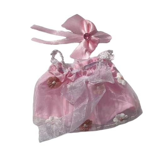 Baoblaze Kleidung für Plüschpuppen, Geschenkidee für Kinder, Kostüme für 6,69 Zoll Und 7,87 Zoll, rosa Hosenträgerrock von Baoblaze