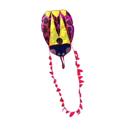 Baoblaze Lady Bird Kite Outdoor -Spielzeug tragbares leichtes Flugspielzeug Sport Kite für Backyard Beach Park Spielplatz Erwachsene Jungen Mädchen, Lila von Baoblaze