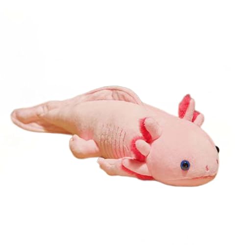 Baoblaze Lebensechtes Axolotl-Plüsch-Wurfkissen, Axolotl-Stofftier, Axolotl-Plüschtier, 45 cm, für Teenager, Jungen, Mädchen, Kinder, ROSA von Baoblaze