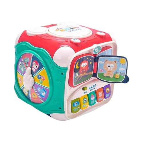 Baoblaze Lern-Aktivitätswürfel für Babys, 6-in-1-Multifunktionsspielcenter, pädagogisches Beschäftigungscenter für Kleinkinder als Geschenk für Babys von Baoblaze