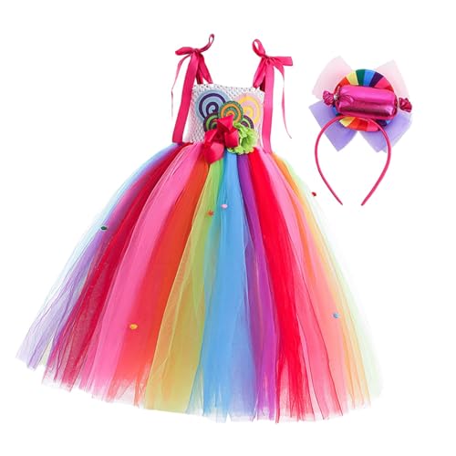 Baoblaze Mädchen-Süßigkeitskleid, Lutscherkleid, buntes Tüllkleid, Prinzessinnen-Kleid für Feiertags-Themenparty, Maskerade, Halloween-Hochzeit, 140 Baoblaze Mädchen-Süßigkeitskleid, Lutscherkleid, buntes Tüllkleid, Prinzessinnen-Kleid für Feiertags-Themenparty, Maskerade, Halloween-Hochzeit, 140 von Baoblaze