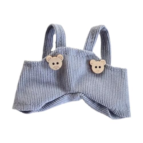 Baoblaze Mini-Puppenhose, Mädchen-Puppen-Outfits, Anziehkostüme, entzückende Puppen-Overallhose, Puppenkleidung, Spielzeug für Mädchen, Geschenk, Anhänger, Blau von Baoblaze