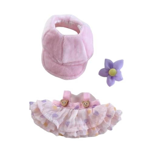 Baoblaze Mini-Puppenkleidung für 17 cm große Mädchenpuppen, Kostüme, bequem, Puppenkleid-Outfits für 17 cm große Anhängerpuppe, Party-Spielzeug für Kinder, Rosa von Baoblaze