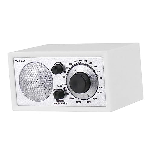 Baoblaze Miniatur-Audio-Player, Puppenhaus-Radio-Spielzeug, Mini-Radio-Modell im Maßstab 1:6, für Arbeitszimmer, Wohnzimmer, Schlafzimmer-Dekor, Weiß von Baoblaze