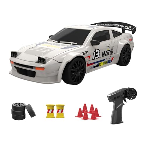 Baoblaze -Modellauto im Maßstab 1/24, ferngesteuertes Auto, 4WD-Sportrennauto mit USB-Aufladung für Kinder, Erwachsene und anwesende Kinder, Weiß von Baoblaze