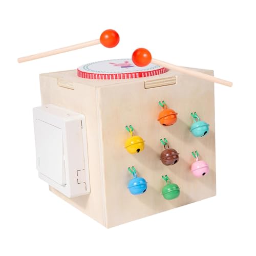 Baoblaze Montessori Musikinstrumente Spielzeug Kinder Trommel Mehr in 1 Holz Musik Percussion Spielzeug Baby Musikinstrument für Kindergarten von Baoblaze