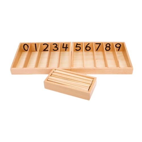 Baoblaze Montessori-Spindelbox, Holzspielzeug, Vorschulwerkzeug, Zählstäbchen, Lehrhilfen, Mathematik-Lehrspielzeug für Kleinkinder, Kinder, Jungen und Mädchen von Baoblaze