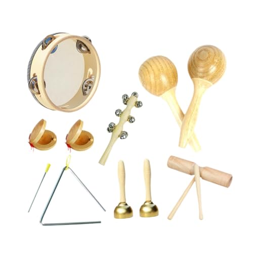 Baoblaze Musikinstrumente-Set für Kleinkinder, aus Holz, Schlaginstrumente, Montessori-Früherziehung, Musikspielzeug für Kinder, Partyspielzeug, Style C von Baoblaze