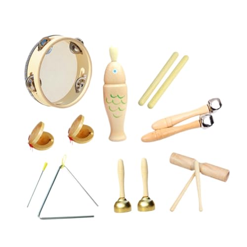 Baoblaze Musikinstrumente-Set für Kleinkinder, aus Holz, Schlaginstrumente, Montessori-Früherziehung, Musikspielzeug für Kinder, Partyspielzeug, Style D von Baoblaze