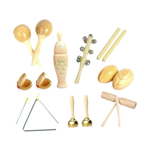 Baoblaze Musikinstrumente-Set für Kleinkinder, aus Holz, Schlaginstrumente, Montessori-Früherziehung, Musikspielzeug für Kinder, Partyspielzeug, Style E von Baoblaze