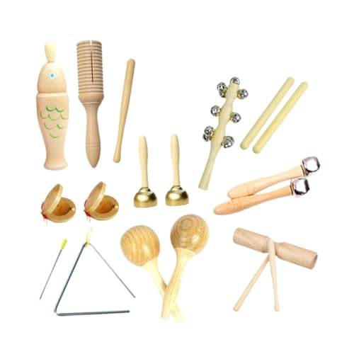 Baoblaze Musikinstrumente-Set für Kleinkinder, aus Holz, Schlaginstrumente, Montessori-Früherziehung, Musikspielzeug für Kinder, Partyspielzeug, Style F von Baoblaze