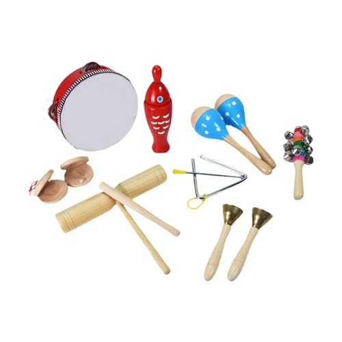 Baoblaze Musikinstrumente-Set für Kleinkinder, aus Holz, Schlaginstrumente, Montessori-Früherziehung, Musikspielzeug für Kinder, Partyspielzeug, Style I von Baoblaze