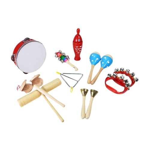 Baoblaze Musikinstrumente-Set für Kleinkinder, aus Holz, Schlaginstrumente, Montessori-Früherziehung, Musikspielzeug für Kinder, Partyspielzeug, Style J von Baoblaze