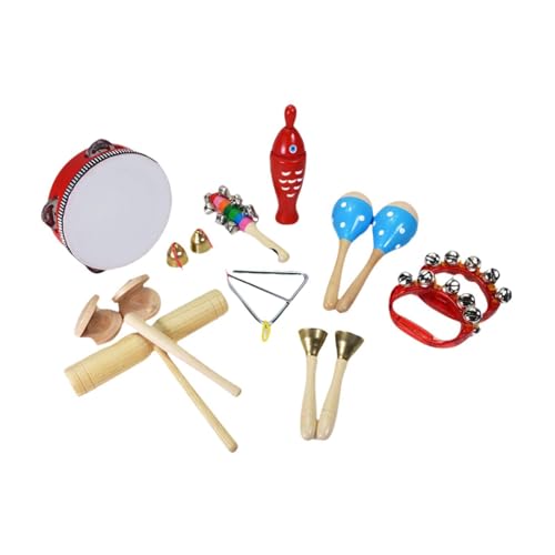 Baoblaze Musikinstrumente-Set für Kleinkinder, aus Holz, Schlaginstrumente, Montessori-Früherziehung, Musikspielzeug für Kinder, Partyspielzeug, Style K von Baoblaze