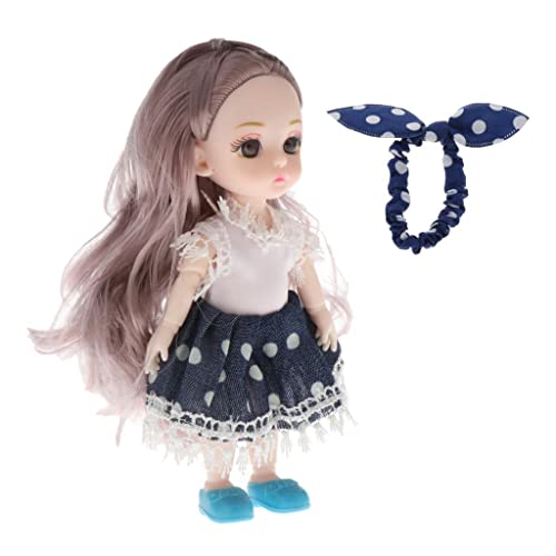 Baoblaze Neue 16cm BJD Puppe 13 Kugelgelenke Mädchen Augen Gesicht Make Up Perücke Kleidung Komplettset, Style5, E Baoblaze Neue 16cm BJD Puppe 13 Kugelgelenke Mädchen Augen Gesicht Make Up Perücke Kleidung Komplettset, Style5, E von Baoblaze