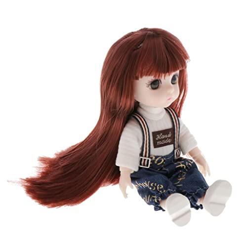 Baoblaze Neue 16cm BJD Puppe 13 Kugelgelenke Mädchen Augen Gesicht Make Up Perücke Kleidung Komplettset, Style6, F Baoblaze Neue 16cm BJD Puppe 13 Kugelgelenke Mädchen Augen Gesicht Make Up Perücke Kleidung Komplettset, Style6, F von Baoblaze