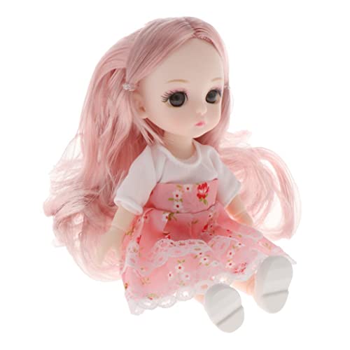 Baoblaze Neue 16cm BJD Puppe 13 Kugelgelenke Mädchen Augen Gesicht Make Up Perücke Kleidung Komplettset, Style9, J Baoblaze Neue 16cm BJD Puppe 13 Kugelgelenke Mädchen Augen Gesicht Make Up Perücke Kleidung Komplettset, Style9, J von Baoblaze