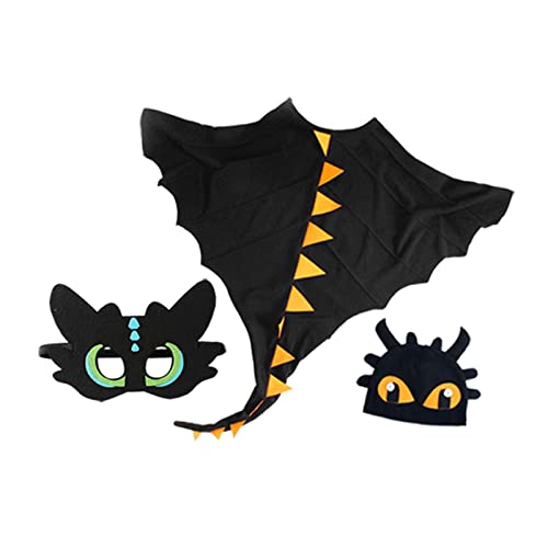 Baoblaze Ohnezahn Drachen Kostüm Drachenflügel Kostüm für und Jungen Halloween Favors von Baoblaze