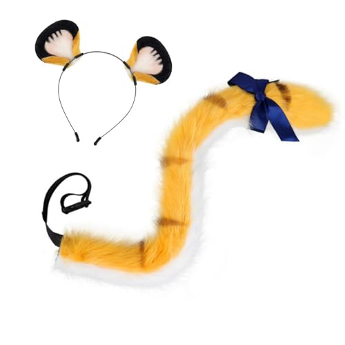 Baoblaze Ohren und Schwanz Cosplay Kostüme Set für Kostüm Enthusiasten Mehrzweck Simulierte Baoblaze Ohren und Schwanz Cosplay Kostüme Set für Kostüm Enthusiasten Mehrzweck Simulierte von Baoblaze