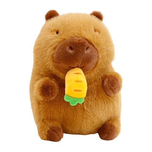 Baoblaze Plüsch Stofftier Begleiten Schlaf Spielzeug Realistische Bequeme Cartoon Capybara Plüsch Spielzeug Auto Dekorative für Geschenke Jungen Mädchen, 30CM von Baoblaze