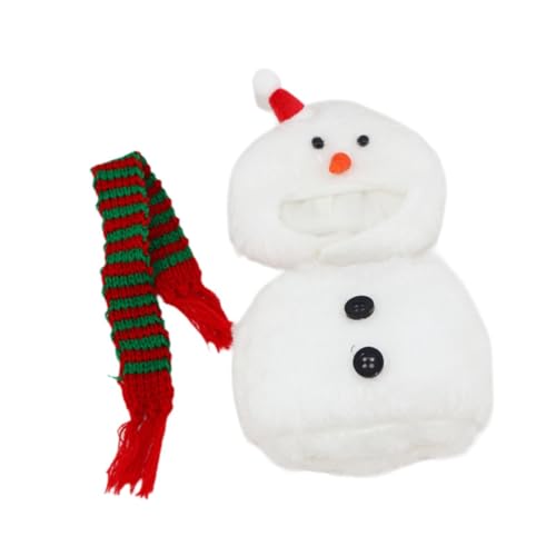 Baoblaze Plüschfigur Schneemann Kostüm Kleidung DIY für Kinder Geburtstagsgeschenk Verkleiden Sie Ihre eigenen Puppen für die Fantasie 6,69'' Hands on, mit Schal von Baoblaze