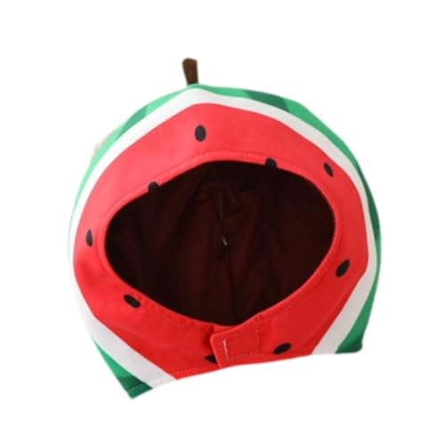 Baoblaze Plüschfruchthut Kopfbedeckung Wassermelonen Kostümhut für die Halloween -Bühnenleistung von Baoblaze