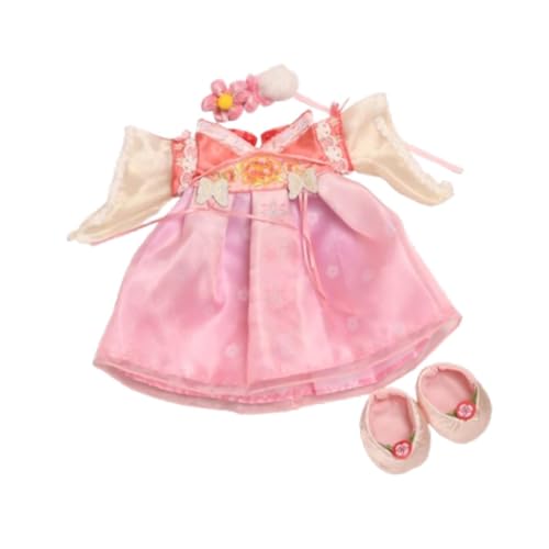 Baoblaze Puppenkleid für Mädchen, Anhänger, Puppen-Outfits, Foto-Requisiten, Modepuppen-Zubehör, weiche Puppenkleidung, Kostüm für 11,81-Zoll-Puppen, Rosa von Baoblaze