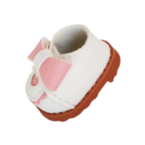 Baoblaze Puppenschuhe, Kostümzubehör, handgefertigtes Modell, Miniaturspielzeug für 17 cm große Jungenpuppen, Neujahrsgeschenke, Kindergeschenke, Rosa von Baoblaze