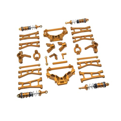 Baoblaze RC-Auto-Upgrade, modifizierte Ersatzteile, einfach zu installierende, anfällige Metallteile, Ersatzzubehör-Kits für RC-Hobbyautos im Maßstab 1:14, Gold von Baoblaze