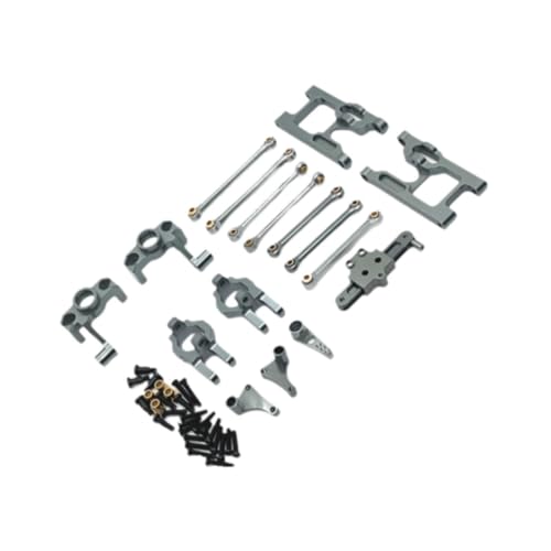 Baoblaze RC-Autos, Metall-Ersatzteile, Ersatzteil-Set, RC-Autoteil für 124006,12423,12427,12428,12429, Wltoys 1:12 RC-Hobbyauto, DIY modifiziert, GRAU von Baoblaze