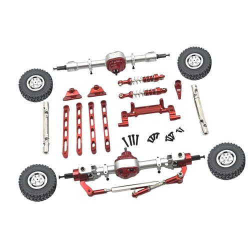 Baoblaze RC-Autoteile, langlebige Ersatzteile aus Metall, einfach zu installierende, robuste, modifizierte Ersatzzubehör-Kits für MN82 LC79 MN78 1/12 RC-Auto, ROT von Baoblaze