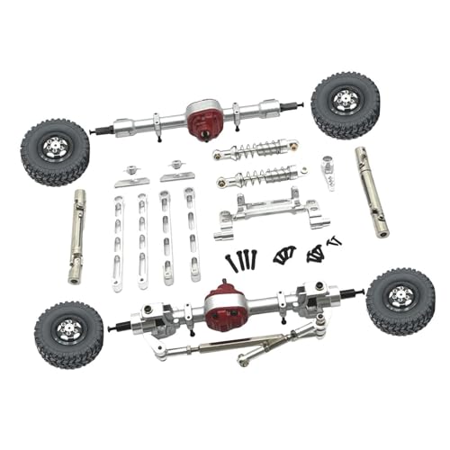 Baoblaze RC-Autoteile, langlebige Ersatzteile aus Metall, einfach zu installierende, robuste, modifizierte Ersatzzubehör-Kits für MN82 LC79 MN78 1/12 RC-Auto, Silber von Baoblaze