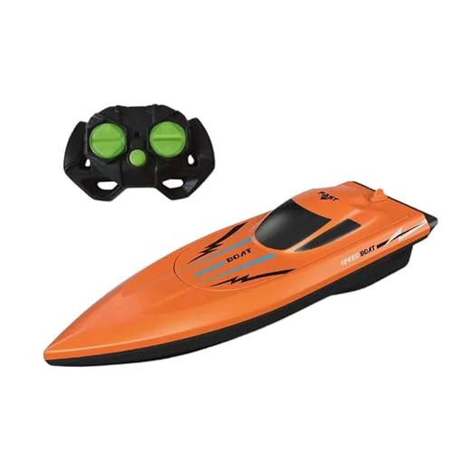 Baoblaze RC-Boot, ferngesteuertes Boot für Pools und Seen, wasserdicht, Badewannen-Spielzeugboot, Wasserspielzeug für Bäche, Jungen, Erwachsene, Kinder, Orange von Baoblaze