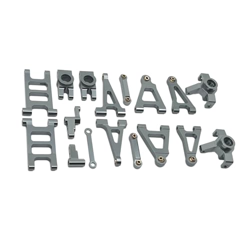 Baoblaze RC-Lenkschalen für Vorder- und Hinterschwinge, Verbindungsstange, RC-Autoteile-Kits, langlebiges Lenkschalen-Teileset für 14302 14301 1:14, Titanfarbe von Baoblaze