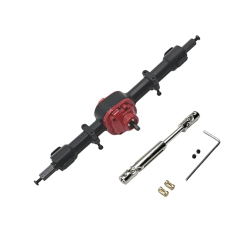 Baoblaze RC-Metallachse, RC-Autozubehör, einfach zu installierender Ersatz, Upgrade-Antriebswelle, RC-Autoteil für MN82 MN78 1/12 RC-Auto DIY, Schwarze Hinterachse von Baoblaze