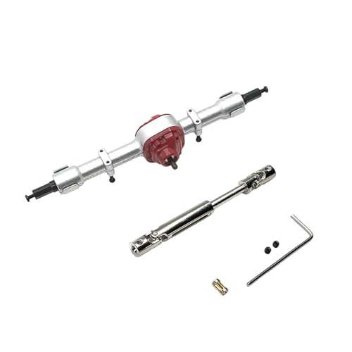 Baoblaze RC-Metallachse, RC-Autozubehör, einfach zu installierender Ersatz, Upgrade-Antriebswelle, RC-Autoteil für MN82 MN78 1/12 RC-Auto DIY, Silberne Hinterachse von Baoblaze