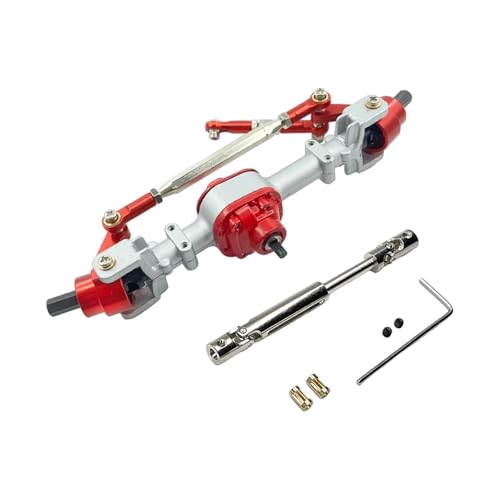 Baoblaze RC-Metallachse, RC-Autozubehör, einfach zu installierender Ersatz, Upgrade-Antriebswelle, RC-Autoteil für MN82 MN78 1/12 RC-Auto DIY, Silberne Vorderachse von Baoblaze